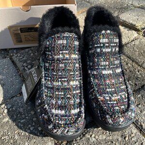 HEY DUDE Denny‎ Fashion Ankle Boots Women's Size US 6 Confetti Black